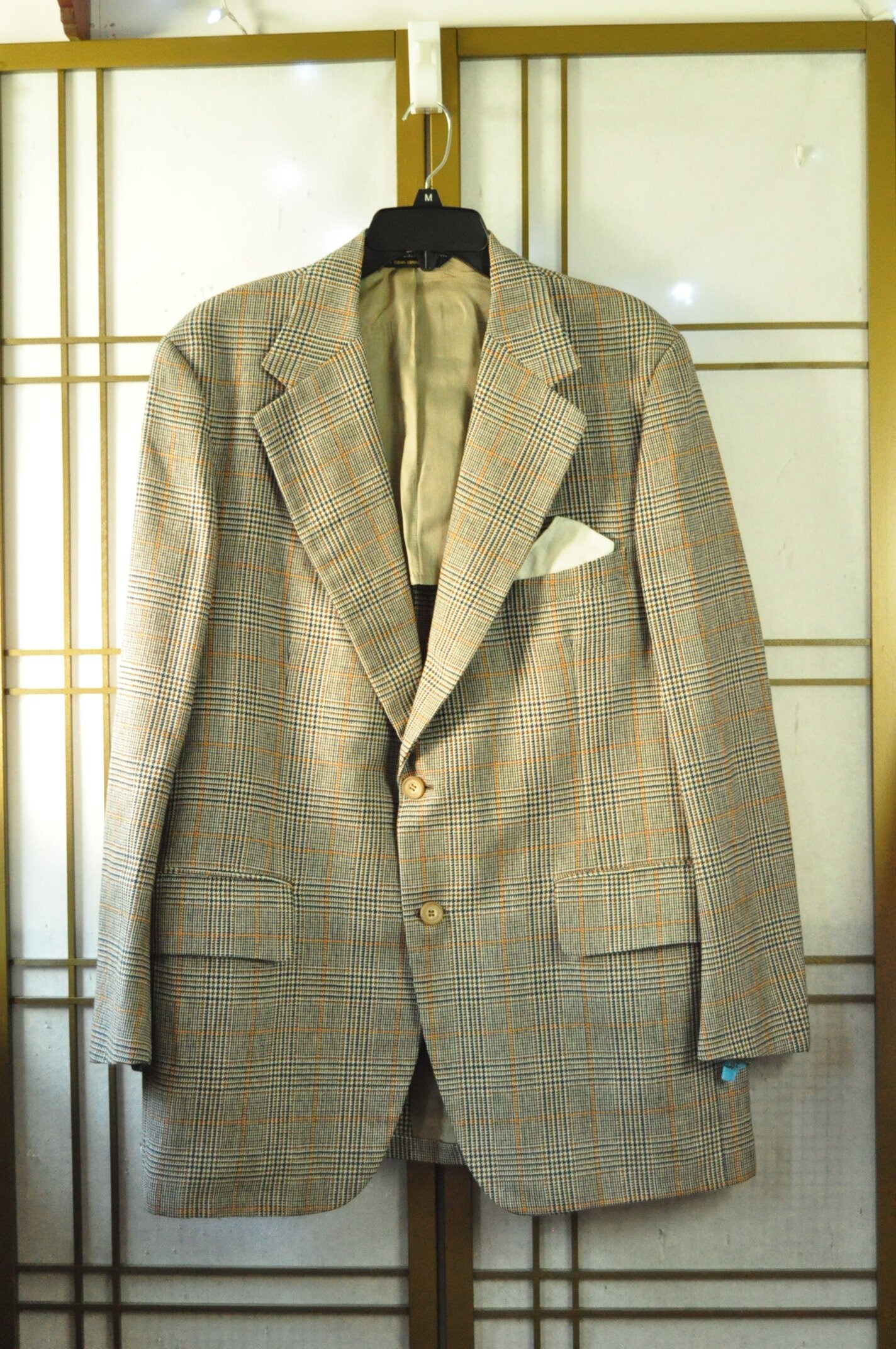 Mens Vintage 60s 70s Sport Blazer Jacket 3 Pocket