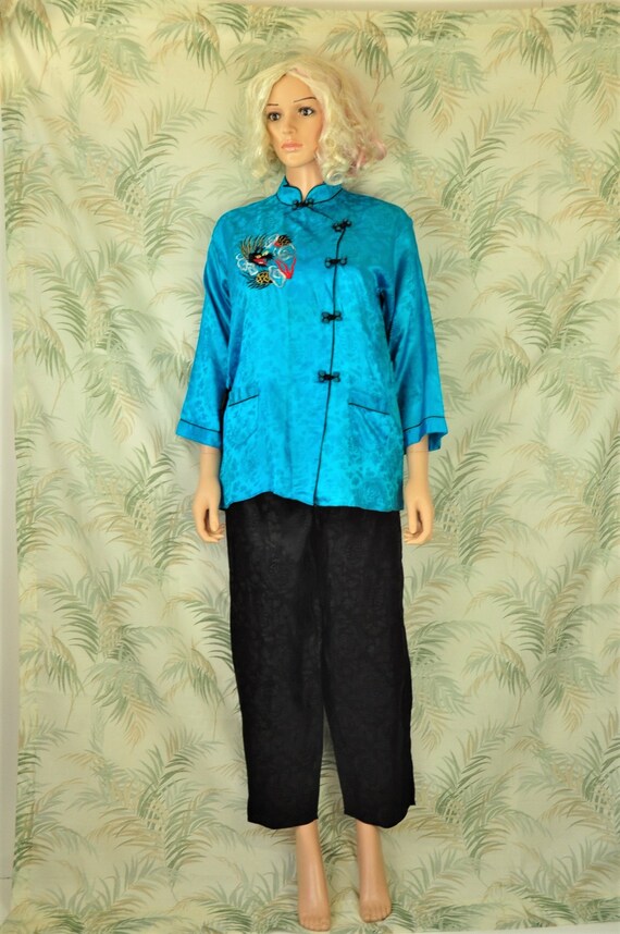 Vintage Mens Womens 60s 70s Oriental Japan Pajama… - image 3