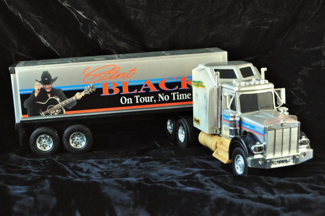 Vintage Metal Toy Semi Truck Clint Black on Tour 1983 Buddy L Cab