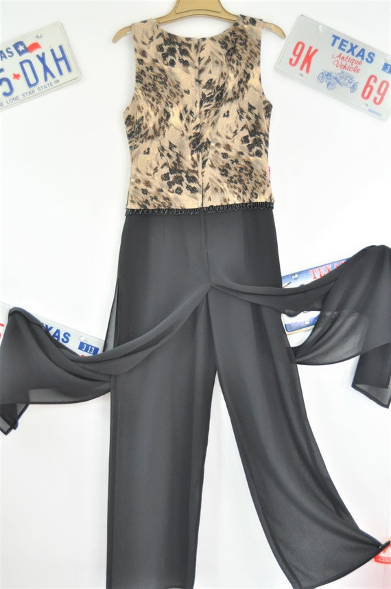 black semi formal jumpsuit