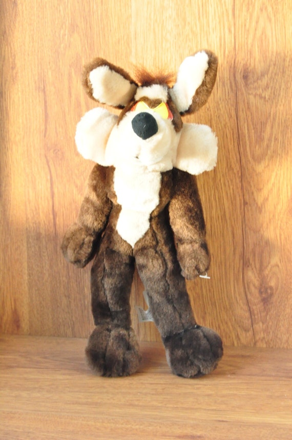 Vintage Plushie Wile E Coyote Warner Bros. Cartoon Character Etsy