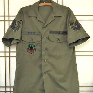 50s 60s OG-107 13スター ボタン US ARMY VINTAGE US ARMY UTILITY SHIRT HBT 13 STARS BUTTONS 1950S