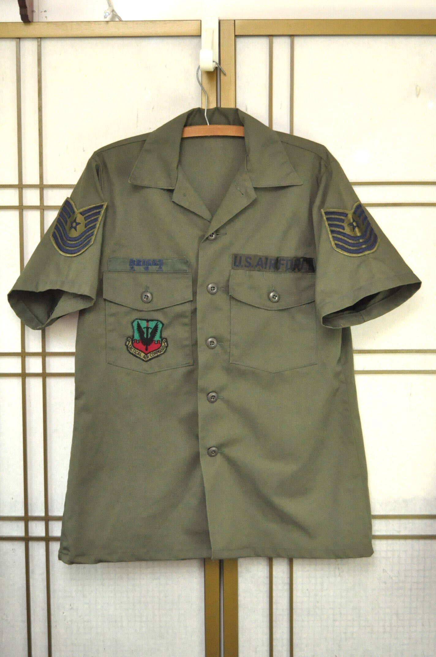 Vintage Mens US Air Force Uniform Shirt Short Sleeve Official AF Utility Green  Uniform 80s Patches Tactical Air Command Costume Large XL - Etsy