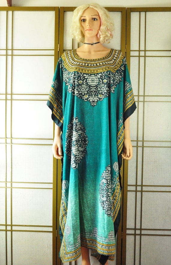 Vintage Womens Muu Muu Caftan Indian Tunic Dress … - image 2