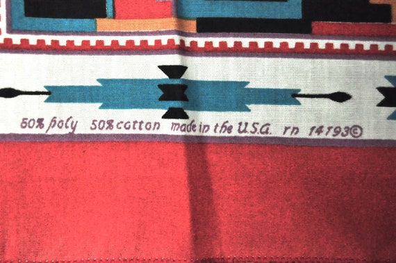 Vintage Southwestern Tribal Theme Bandana Scarf G… - image 4