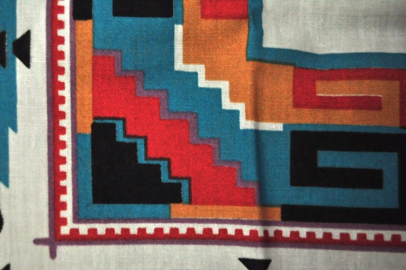 Vintage Southwestern Tribal Theme Bandana Scarf G… - image 3