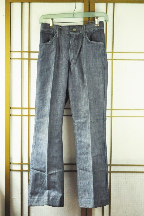 Vintage Youth Denim Blue Jeans Sports Pants Slacks