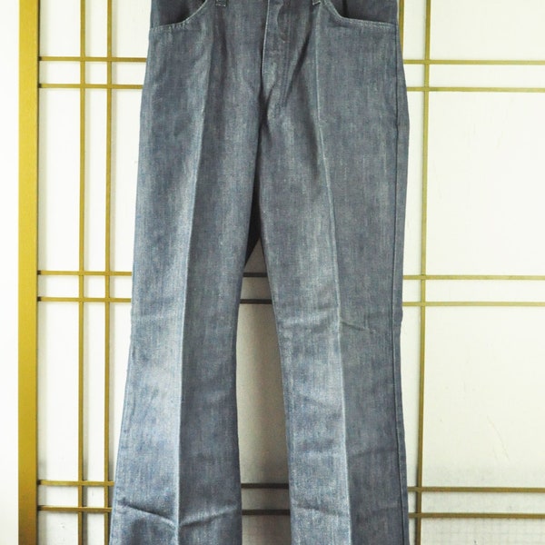 Vintage Youth Denim Blue Jeans Sports Pants Slacks 80s 70s Mann 24x26.5 Traditional 4 Pocket Sportswear Unisex Teen Boy Girl Womens Jeans