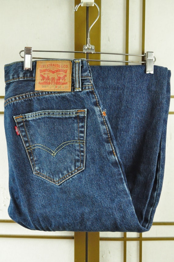 Mens Teen Youth Levis Blue Jeans 30 x 32 Cotton 50