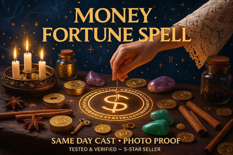 Money Fortune Spell • Attract Wealth • Financial Boost • Money Manifestation • Prosperity Ritual • Abundance Energy image 1