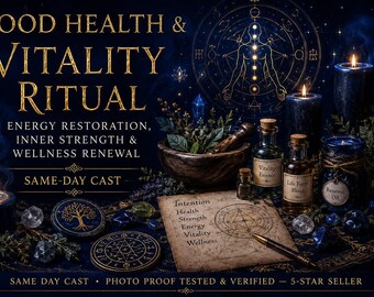 Good Health and  Vitality Ritual | Energy Restoration, Inner Strength & Wellness Renewal | Same-Day Cast