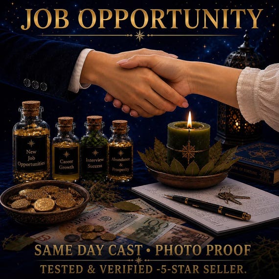Job Opportunity Spell – Manifest Employment, Career Growth & Financial Abundance