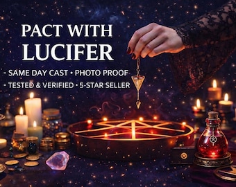 PATTO POTENTE con LUCIFERO Rituale / Patto di Lucifero / Potere Oscuro / Alleanza Spirituale / Occulto d'Élite / Patto Demone Personalizzato / Patto di Potere