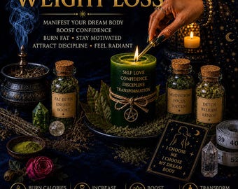 Personalized Weight Loss & Glow-Up Spell | Beauty, Confidence and Motivation Ritual | Same Day Casting