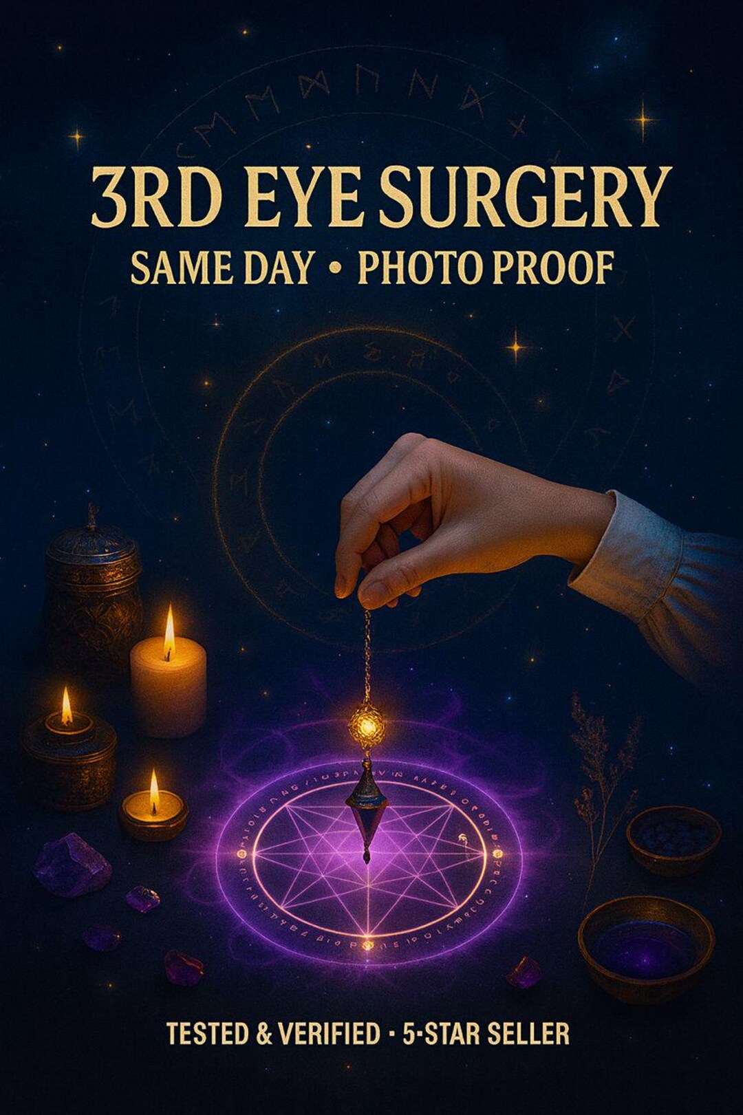 Eye Ritual 3rd Eye Surgery Ritual - Shadowed Sight, Clairvoyance Awakening - Etsy