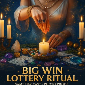 Rituale della lotteria per grandi vincite • Incantesimo della lotteria • Aumento della fortuna • Rituale del jackpot • Attrazione della fortuna • Aumento della fortuna • Estrazione della ricchezza • Energia vincente