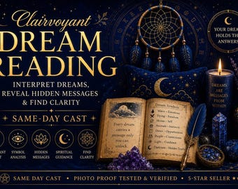 Clairvoyant Dream Reading | Interpret Dreams, Reveal Hidden Messages and Find Clarity | Same-Day Cast