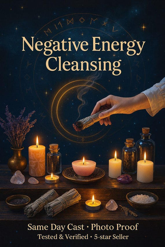 Negative Energy Cleansing Spell – Aura Purge & Spiritual Clearing