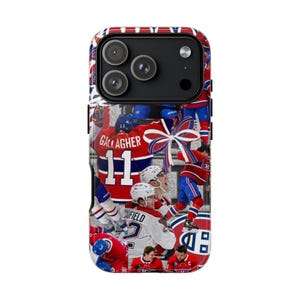 Montreal Canadiens iPhone Case - Red & Blue Hockey Collage for True Habs Fans