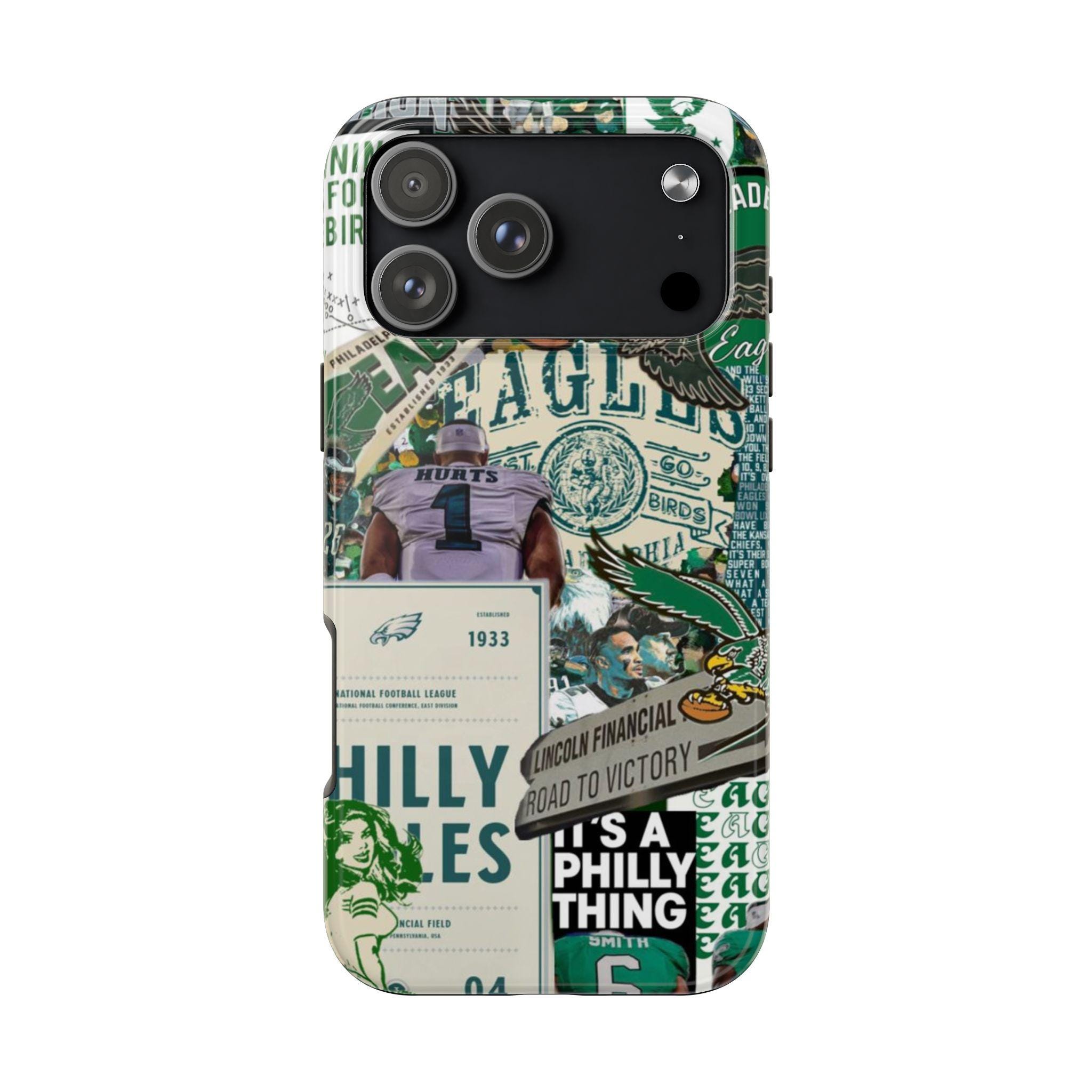 Discover Eagles Collage iPhone Case | Vintage Philly Football Gift