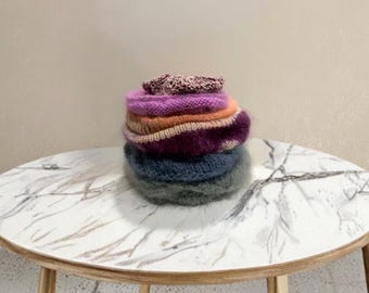Mohair Scrunchie - Handmade Knitted Accessory