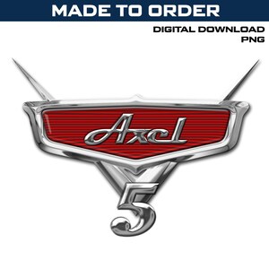 Personalized Cars Custom PNG Logo, Cars Original Birthday Sublimation, Custom Cars Logo with Name and Age, Cars Cake Topper T-Shirt Cliparts