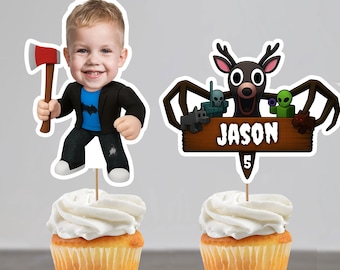 Personalized “99 Nights in the Forest” Cake Topper: Custom Photo Birthday Party (Digital Download)