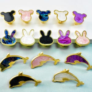 Colorful Animal Knob Dresser Drawer Handles Kitchen Cupboard Cabinet Furniture Pull Children's Door Handle Closet  Knob Pull Modern Hardware