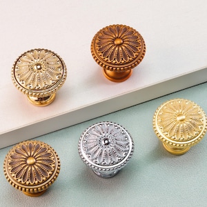 Vintage Pattern Dresser Drawer Handles Pulls Kitchen Cupboard Cabinet Pull Door Handle Closet Wardrobe Knob Pull Modern Hardware