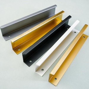 Vierkant verborgen handgrepen dressoir ladegrepen pull goud keukenkast kast trekt deurklink kast garderobe knop pull moderne hardware