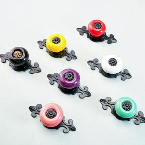 High Quality Colored Ceramics Knobs Pulls Dresser Drawer Handles Antique Brass Cabinet Pull Door Handle Closet Knob Pulls Modern Hardware