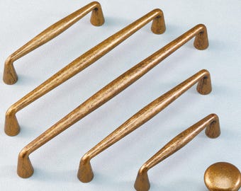 Antique Brass Dresser Handles Drawer Pulls Cupboard Handle Cabinet Door Handles Round Knob Dresser Drawer Knobs Retro Style Kitchen Hardware