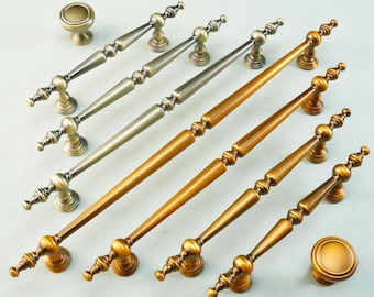 Einfache Kommode Schublade Schrank Griff Pull Knob Kleiderschrank Antike Messing Schrank Küchenschrank Schrank Türgriffe Zieht Retro Hardware