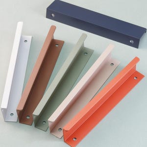 Square Hidden Handles Drawer Pulls Cupboard Pulls Kitchen Cabinet Handles Modern Wardrobe Handles Knobs Modern Hardware 2.5"