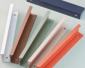 Quadratische versteckte Griffe Schubladengriffe Schrankgriffe Küchenschrankgriffe Moderne Schrankgriffe Knöpfe Moderne Hardware 6,5 cm