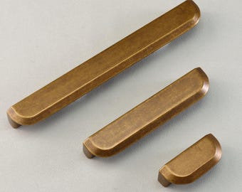 Antike Messing Runde Kante Griffe Kommode Schublade zieht Schrank Griff Schrank Tür Griffe Kommode Schublade Knöpfe Retro Stil Küche Hardware