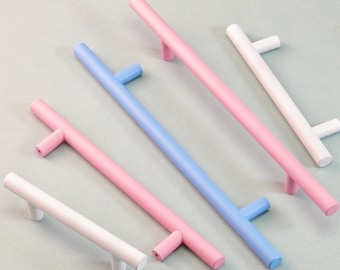 Simple Round Rod T Knobs Pulls Dresser Drawer Handles Kitchen Cupboard Handle Cabinet Pulls Door Handles Children Knob Pull Modern Hardware