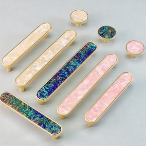 Color Round Bar Handles Dresser Drawer Handles Kitchen Cupboard Handle Cabinet Pulls Door Handles Children Round Knob Pulls Modern Hardware