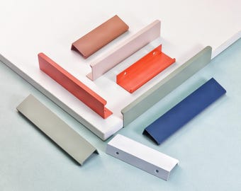 Simple Square Edge Hidden Handles Drawer Pulls Cupboard Pulls Kitchen Cabinet Handles Modern Wardrobe Handles Knobs Modern Hardware 2.5"