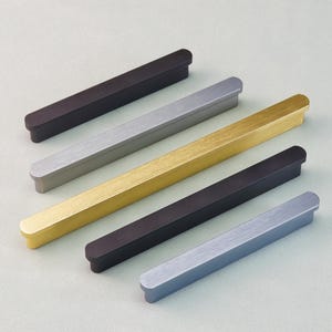 Solid Round Bar Long Handles Dresser Drawer Handles Gold Kitchen Cabinet Pulls Door Handles Closet Knobs Pulls Black Modern Hardware Knobs