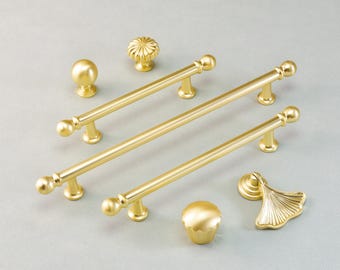 Unique T Bar Handles Polished Gold Drawer Dresser Handles Cupboard Pulls Kitchen Cabinet Pulls Modern Wardrobe Handles Ball Knobs Hardware