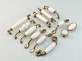 Various Styles Ceramics Handles Dresser Drawer Pulls Kitchen Cabinet Cupboard Oval Knobs Door Handles Closet Knobs Pulls Modern Hardware product logo