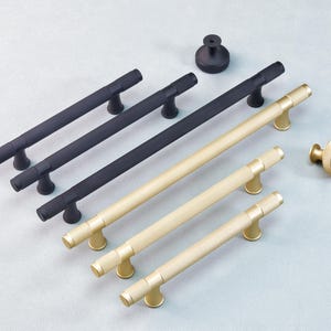Non-Slip Simple Handle Dresser Drawer Handles Gold Kitchen Cabinet Pulls Door Handles Round Knob Closet Knobs Pulls Black Modern Hardware