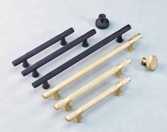 Rutschfester Einfacher Griff Dresser Schubladengriffe Gold Küchenschrank Zieht Türgriffe Runde Knauf Schrankknöpfe Zieht Schwarze Moderne Hardware