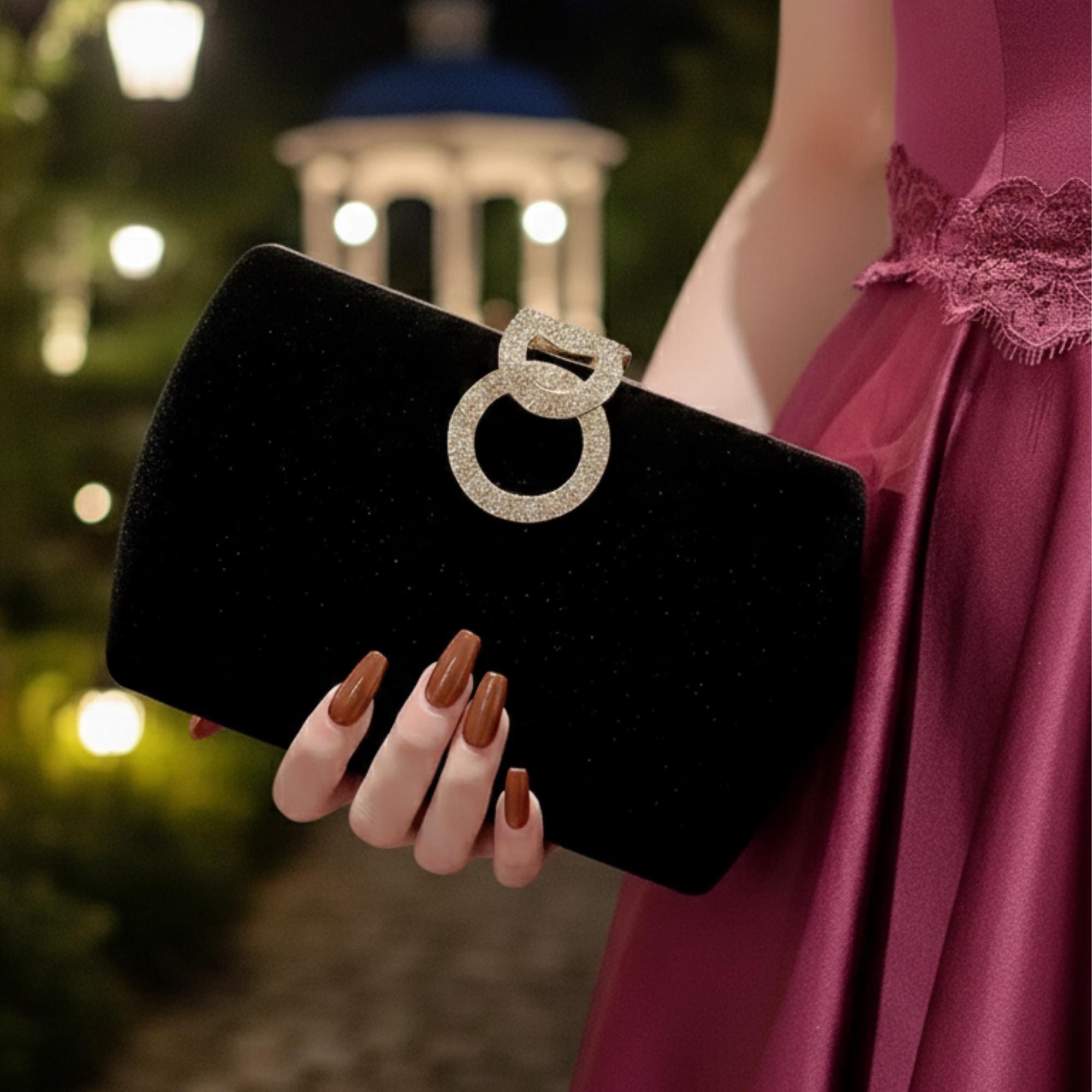 Black and Pearl Evening Bag - Etsy