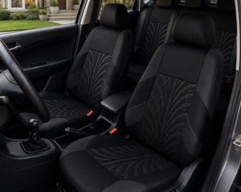 Cotton Car Seat Covers – Full Set, Breathable Interior Protector – Universal Fit SUV Sedan Van