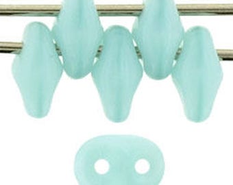M5005, MATTE CHRYSOLITE, Superduo, 2 hole, 2.5x5mm green sd-35 Kumihimo lime Beadweaving,