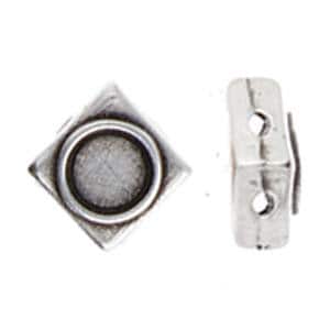 Élément de cymbale, PANORMOS-Silky Bead Sub, 2 pièces, plaqué argent vieilli, fabriqué en Grèce, composant métallique, (cym14)