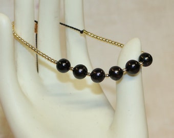 Black Akoya Pearls, 7-8mm Akoya (gem41)