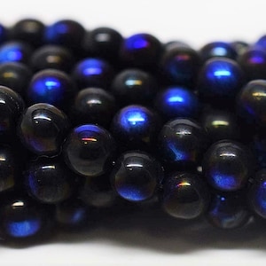 25 Beads,  6mm, Scarabee Druks, Round Druk, Czech Beads, (6duk9)